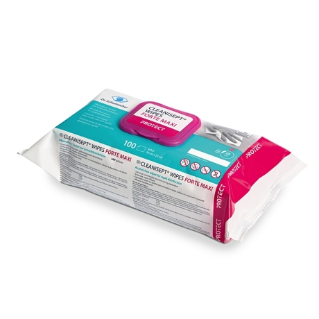 Cleanisept Wipes Forte Maxi alkoholfreie Tücher zur Schnelldesinfektion 100 Stk 