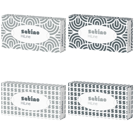 100 Kosmetiktücher Satino HiLine FAC 100, 2-lagig weiss, Wepa 206450
