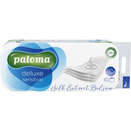 90 Rollen Paloma Silk Deluxe Sensitive Toilettenpapier 4-lagig 125 Blatt