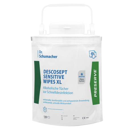 Desinfektionstücher Dr. Schumacher Descosept Sensitive Wipes XL