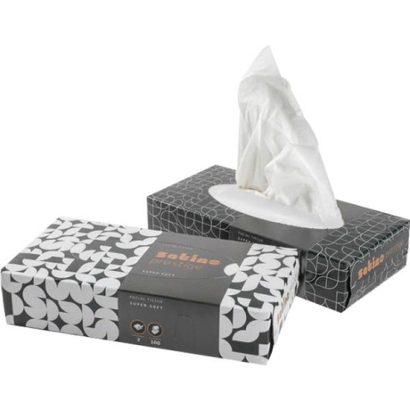Kosmetiktücher Satino prestige Samtweich 100 Stück pro Box  2-lagig 40 Boxen 