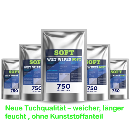 WET WIPES Soft 750