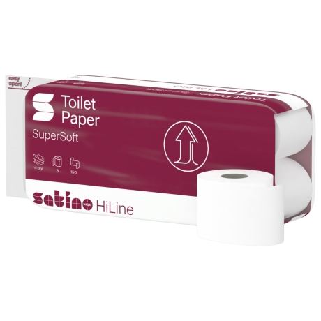 Toilettenpapier WC-Papier Satino Prestige 4-lg, Zellstoff, Langblatt 13 cm, 72 Rollen 