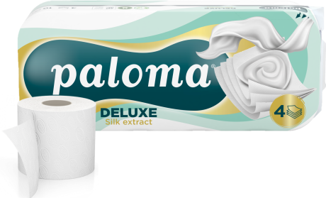 10 x 90 Rollen Paloma Deluxe Sensitive Toilettenpapier 4-lagig, 125 Blatt 