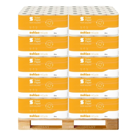 33 x 48 Satino HiCycle Toilettenpapier Kleinrollen 400 Blatt  Recycling, 2-lagig, Wepa Nr. 067910