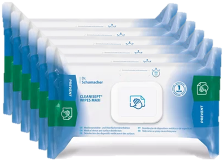 alkoholfreie Desinfektionstücher Dr. Schumacher CLEANISEPT® WIPES MAXI 100 Wipes