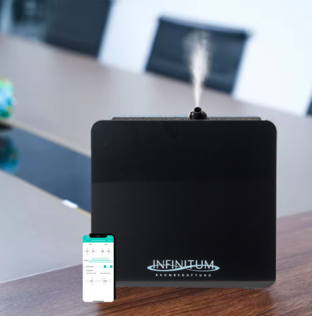 Air Fresh 150 - Duftgerät Duftöl Diffuser mit APP-Steuerung bis 150 m² schwarz