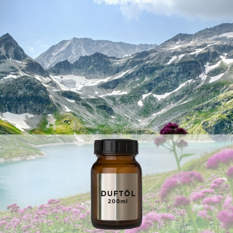 Bergfrühling - 200 ml Aromaöl Raumduft für Zaluti und Voitair - Kirschblüten mit Wildrose, rote Primel kombiniert mit Orange und Bergamotte