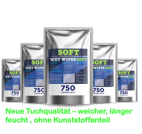 WET WIPES Soft 750