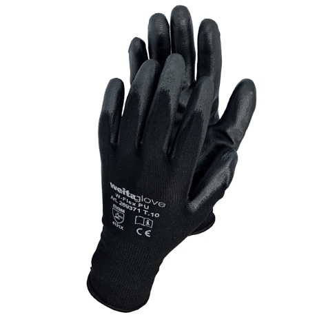 HANDSCHUHE WEITAGLOVE W-FLEX schwarz, gute Abrieb- und Reissfestigkeit