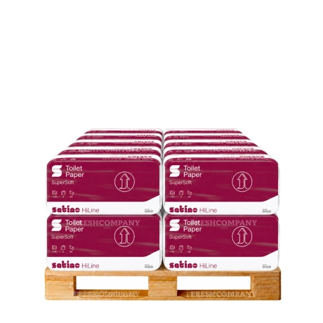 720 Rollen WEPA Satino HiLine Toilettenpapier 4-lagig, 150 Blatt pro Rolle, Wepa Nr. 043030