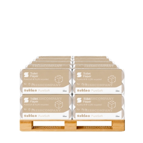 640 Rollen Toilettenpapier Satino PureSoft 8x250, 3-lagig, Wepa Nr.: 076970