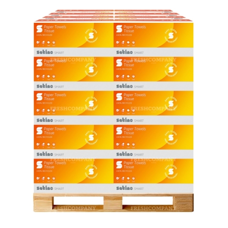 33 x 64 Rollen Toilettenpapier WEPA Satino smart  2-lagig, 250 Blatt, 100% Recycling, 1 Palette