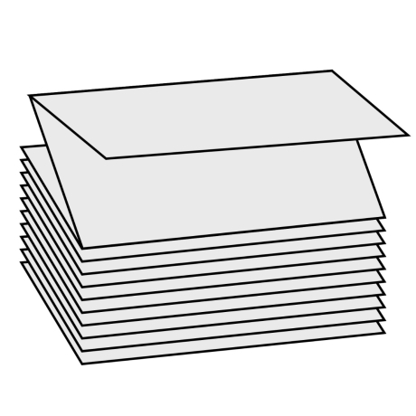 3750 Z-Falz Papierhandtücher 2-lagig, Recycling, 24 x 24 cm