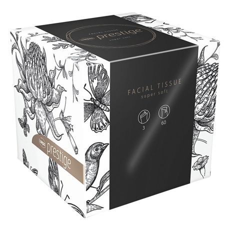 Kosmetiktücher Cube Wepa Satino prestige Samtweich 3-lagig im Cube à 60 Tücher, 30 Cube 