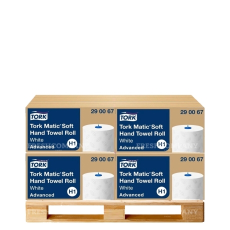 10 x 6 Tork Matic® H1 Papierhandtuchrolle 150 m Advanced weiss