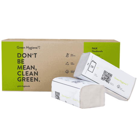 5000 Öko-V-Falz Falthandtücher Green Hygiene Recycling 1-lagig, 25,0 x 23,0 cm