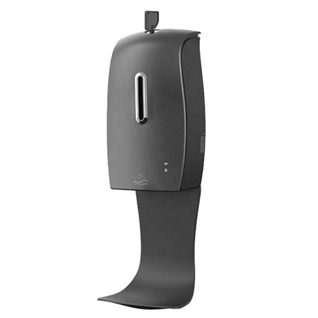 Desinfektionsspender Seifenspender Sensor automatisch, 600ml, Wandspender mit Tropfschale schwarz