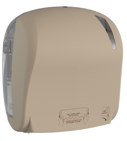 Handtuchspender autocut für Papierhandtuchrollen ohne Perforation Farbe: Sand