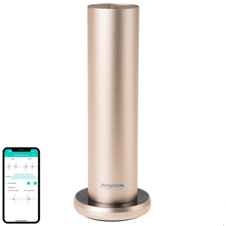 Heidi - Duftgerät Aroma-Diffuser wasserlos Aluminium bis 100 m² gold