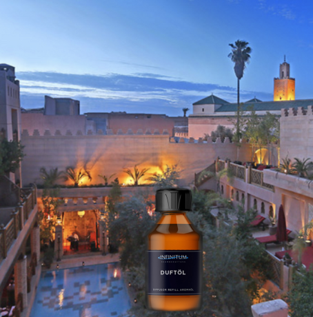 Marrakesch- Exquisite Room Fragrance Der Duft erfüllt den Raum mit einem orientalischen geheimnisvollen Duft und erzeugt eine charismatische Exklusivität.