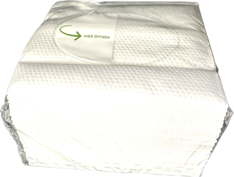 Wischtücher Vlies 70 gr weiß, gefaltet Z-Falz, Tuchformat 32 x 36 cm