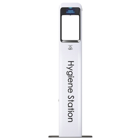 Desinfektionssäule, Hygienestation, Händedesinfektionsspender Sensor automatic Metall, 5 Liter