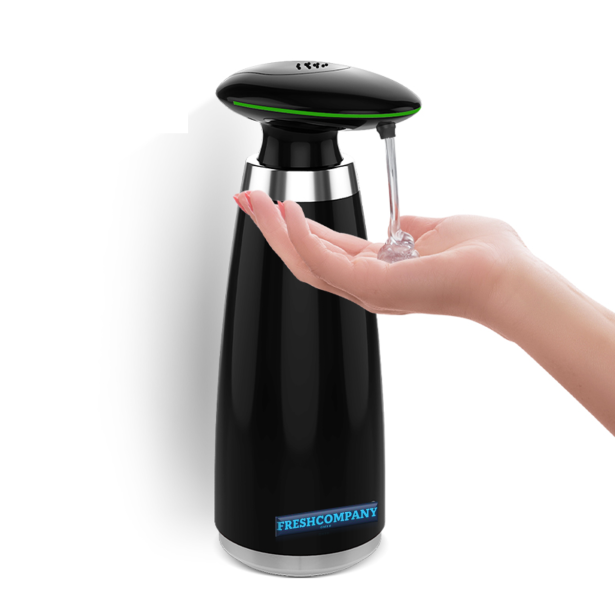 Desinfektionsmittelspender Sensor Automatik 350ml für berührungslose Ausgabe black