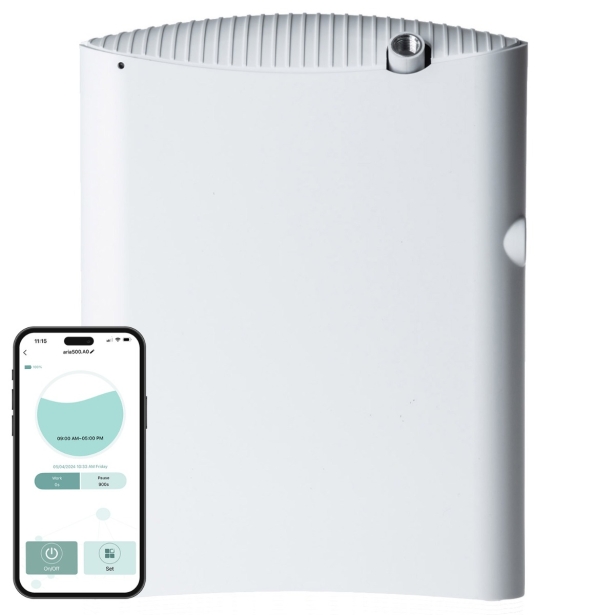 Aria  600 Aromaöl Duftöl Diffusor mit APP-Steuerung bis ca. 330 m² weiss