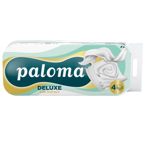Paloma Silk Deluxe Sensitive Toilettenpapier 4-lagig 125 Blatt