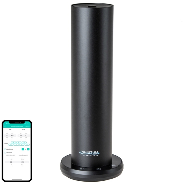 Heidi - Duftgerät Aroma-Diffuser Aluminium bis 100 m² schwarz