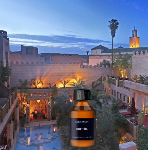 Marrakesch- Exquisite Room Fragrance Der Duft erfüllt den Raum mit einem orientalischen geheimnisvollen Duft und erzeugt eine charismatische Exklusivität.