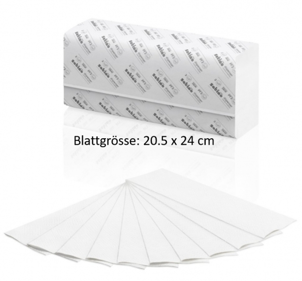  Z-Falz Wepa Satino HiLine Handtuchpapier 2-lagig, 20,6 x 24 cm,  Wepa Nr. 276620