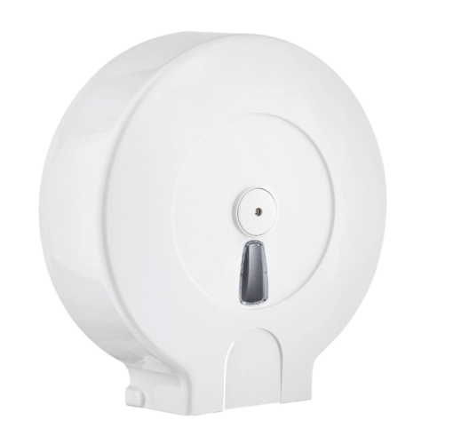 ComboMini Jumbo Toilettenrollenspender Zur Wandmontage – Abschließbar, Weiß/grau, Für 5,1 & 7,6 Cm Kern