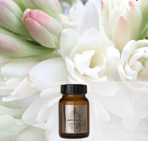 Bright Flowers Raumparfum, Aromaöl 200 ml -Eine Spitze aus leuchtend weißen Blüten aus Tuberose- und Jasminblütenblättern