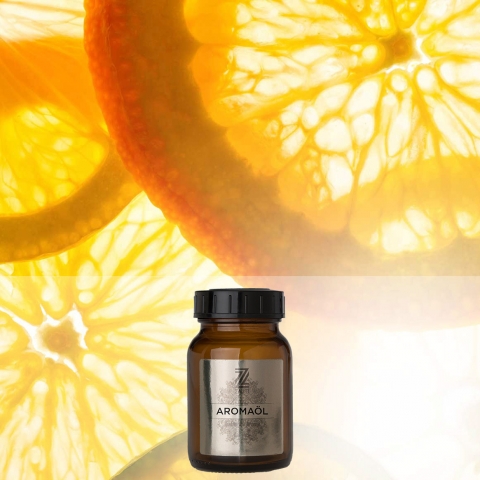 Fresh Orange Raumparfum, Aromaöl 200 ml - Ein energetisierendes Parfüm mit kräftigen Orangennoten, verstärkt durch Limettensaft, akzentuiert mit Minze im Herzen