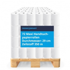 Maxi Handtuchpapierrollen Papierrolle Reinigungsrolle 2-lg. Zellstoff Blatt à 38 cm, 350 m