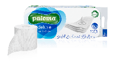 90 Rollen Paloma Silk Deluxe Sensitive Toilettenpapier 4-lagig 125 Blatt , 