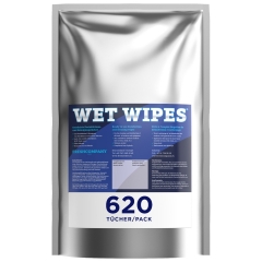 Wet Wipes 620 alkoholfreie Desinfektionstücher für Flächen und Geräte